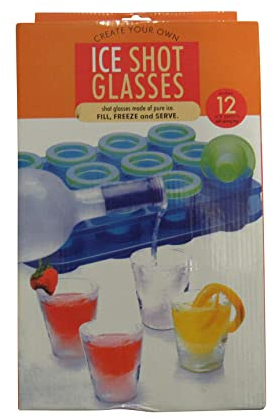 Generic Shot Glass Ice Cube Tray (12 Moulds Frozen Shooters Party Drinking Game)