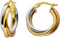 Ch.Abramowicz Tricolor Dreifarbig Creolen Gold 585 14K Gold-Weißgold Rosegold Trinizy