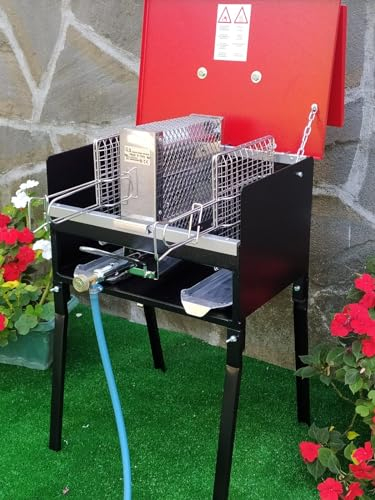 Barbacoa Pic-Nik con brasero de gas GLP, portátil, con accesorios, cocción vertical sin humo, barbacoa de gas, parrillas de acero inoxidable, barbacoa vertical.