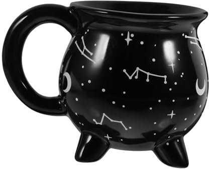 Ciieeo Hexenbecher Halloween Geschenke Kessel Kaffeetasse Halloween Geschenk Keramik Getränkebecher Keramik Kessel Trinkbecher Servierbecher Trinkbecher