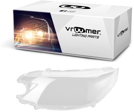 VROOMER Scheinwerferglas kompatibel mit Honda CR-V IV vor dem Facelift 2012-2014 Lichtscheibe Scheinwerfergläser Frontscheinwerfer Streuscheibe links