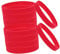 Happyyami 50Pcs Bracelet Bracelet Bracelet en Vrac Plaine Bracelet Élastique Bracelet Bracelets Vierges Bracelets en Silicone Coloré Bracelet en Silicone Bandes De Silicone Rouge
