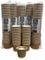 Maxland 4oz Ounce Kraft Ripple 3 Ply Disposable Insulated Paper Cups for Tea Coffee Cappuccino Hot Drinks, Brown No Lids Ideal for Takeaways (100)