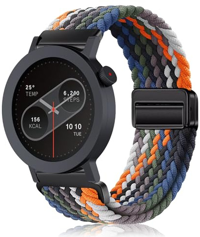 PaceBid 22mm Nylon Armband für CMF by Nothing Watch 3 Pro, Damen Herren Sport Elastisches Stoff Geflochtenes Magnetisch Ersatzarmband für CMF by Nothing Watch Pro 2/3 - Bunt