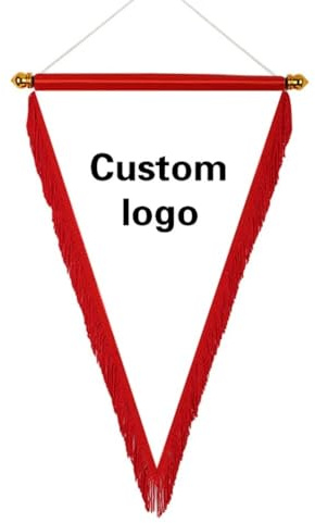 JinFu dian Benutzerdefiniertes Logo Quadratische Fußballmannschaftsflagge Personalisiertes Bild, Text oder Logo Angepasste Austauschflagge Wimpel zum Aufhängen (C,30x40cm)