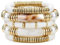 Dochais Bracelets Bohèmes pour Femmes Dame Multicolores Bracelets Élastiques à Perles Empilables Bracelet d'été Ensemble de 5, Couleurs vives Bracelet Rose/Orange/Blanc