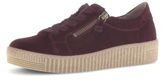 Gabor Damen Low-Top Sneaker, Frauen Halbschuhe,Best Fitting,Strassenschuhe,Sportschuhe,Freizeitschuhe,Turnschuhe,Mulberry,39 EU / 6 UK