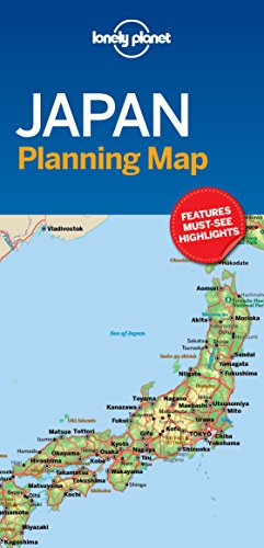 Lonely Planet Japan Planning Map: Travel-Tips, Must-See-Highlights, Transport Planner