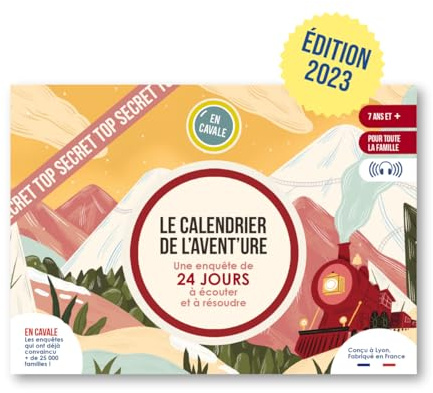 Der Adventure-Kalender – An Bord des Zuges – Edition 2023 – verspielter Adventskalender – ideal für die Familie – ab 6 Jahren – Gesellschaftsspiel – Edition En Cavale