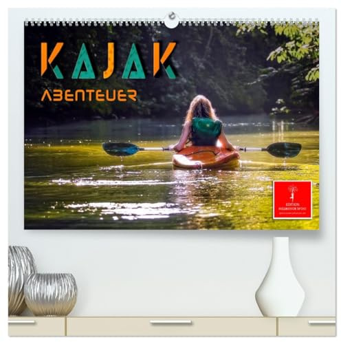 Kajak Abenteuer (hochwertiger Premium Wandkalender 2026 DIN A2 quer), Kunstdruck in Hochglanz: Kajak, wilde Flüsse bezwingen oder ruhig über das ... - Abenteuer und Entspannung. (CALVENDO Sport)