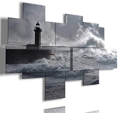 duudaart Quadri Mare Faro Paesaggi Grandi Multilivello 175x112cm