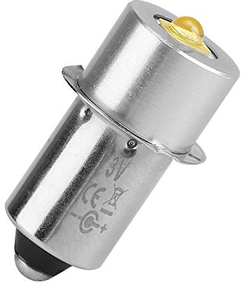 Eboxer Lampe P13.5S LED 3W Kit de Conversion Ampoule de Rechange pour Lampe de poche Lampe torche Lampe de travail d'urgence(Blanc 3V)