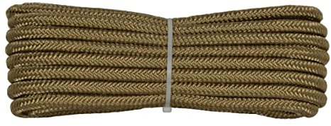 Corderie Italiane 006051015 Treccia Poliestere Alta tenacità Beige, 6mm, 30 mt
