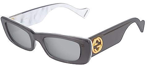 GUCCI Womens GG0516S Sunglasses, Grey-Grey-Silver, 52