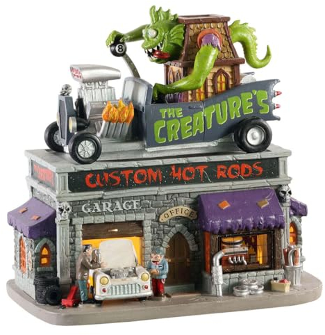 Lemax - The Creature`s Custom Hot Rod Shop 05611 Werkstatt Halloween Spookytown