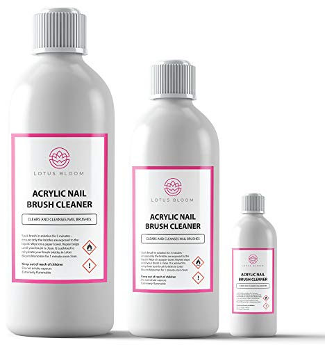 Acrylic Nail Brush Cleaner POWERFUL Liquid Cleaner for Acrylic Gel Nail Brushes (1 LITRE)