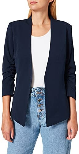 Vila Damen Viher New 3/4 Blazer/Su-noos Blazer, Navy Blazer ,M