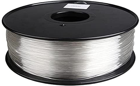3D-Druckerfilament, Verbrauchsmaterial 3D-Drucker, PMMA-Acrylmaterial, Gute Wetterbeständigkeit, Gute Steifigkeit, 1,75 Mm, 1Kg Spule,Durchsichtig