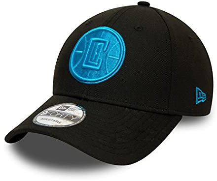 New Era Los Angeles Clippers NBA Pop Logo Black Blue 9Forty Adjustable Snapback Cap