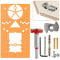 Scharnierbohrer Set Forstnerbohrer 35mm Bohrschablone Topfscharnier Topfscharnier Schablone Bohrschablone Steckdose Topfband Bohrschablone Für Schrankscharniere Und Montageplatten
