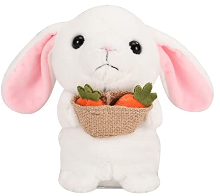 Parlant Lapin en Peluche Jouet, Répète Ce Que Vous Dites Jouet Animal en Peluche Jouet Lapin Parlant Électronique pour Animaux de Compagnie Jouet Interactif pour Bébé Enfants