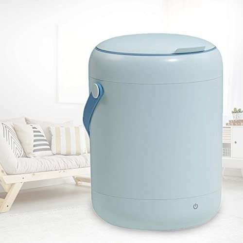 Lavadora Portatil Camping Lavadora Pequena Portatil 2.8L Función antibacteriana de luz azul para Calcetines,Ropa Interior,blue