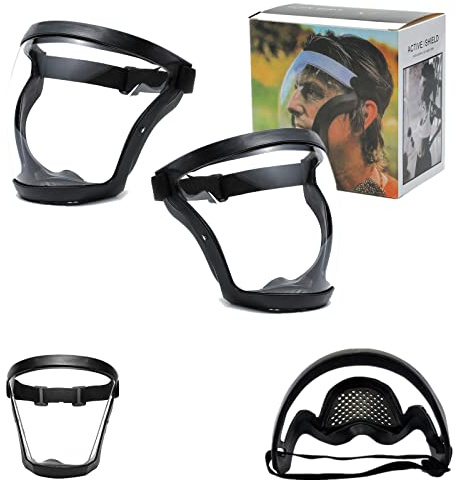 Anti-Fog Protective Full Face_Shield, Reusable Super Face Protective Cover, HD Durable Adjustable Face Visor