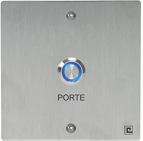 HERACLES - Bouton poussoir NO/NF sur plaque inox 80x80mm avec 2 vis anti-vandales - HERACLES - PL80NFL