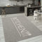 Paco Home Outdoor Teppich Wetterfest Wohnzimmer Balkon Küchenteppich Modernes Muster Mit Schriftzug, Grösse:80x150 cm, Farbe:Grau