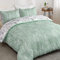 Lunoroey Sage Green Duvet Cover Set Double Size Floral Bedding Set Plants Flowers Botanical Printed Reversible Duvet Covers All Season Bedding Soft And Easy Care