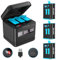 NopWok 9/10/11/12 Akku 3 Pack 2000mAh e Altoparlante USB Schnellladeger è un Voll Compatibile con GoPro Hero 9 10 11 12 Nero Ufficiale con Mini SD ad Alta Velocità Funking