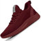 Feethit Turnschuhe Herren Laufschuhe Sportschuhe Sneaker rutschfeste Gummisohlen Leichte und Atmungsaktiv für Gehen Weinrot 40
