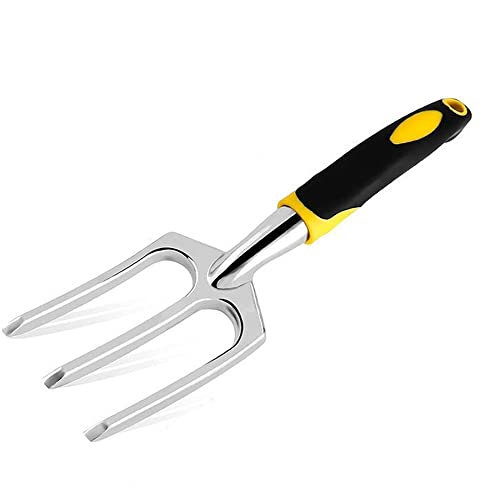 LOEASE Garden Hand Cultivator Claw Rake, Heavy Duty Hand Rake, Weeder Fork Tool Gardening Tools for Planting, Spreading Mulch, Weeding, Loosening & Transplanting Soil for Beach Clamming Claws