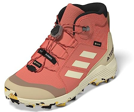 adidas Unisex niños Terrex Mid GORE-TEX Hiking Shoes, Coral Fusion / White / Core Black, 38 2/3 EU