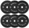 Signature Fitness 2 Olympic Bumper Plate Weight Plates with Steel Hub, 120-Pound Set, 2x 10LB, 2x 15LB, 2x 35LB
