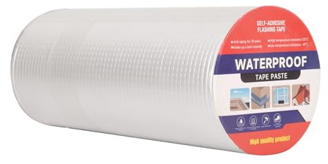 LCyindu Butyl Waterproof Tape 2 x 16.4',Outdoor Leakproof Tape for Plastic and Metal Repair,RV Repair,Window and Boat Sealing,Silicone,Glass and EDPM Roof Leak Repair