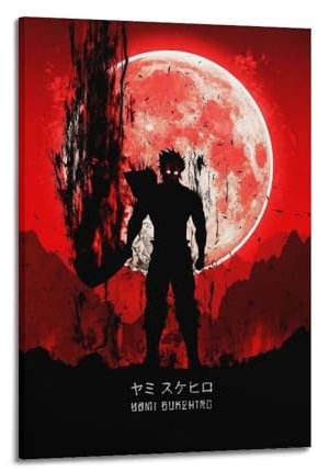 DATOZA Black Clover Role Asta Art Poster Dekorative Malerei Leinwand Wandkunst Wohnzimmer Poster Schlafzimmer Malerei,Wandkunst Bilddruck Moderne Familienzimmer Dekor 24x36inch(60x90cm)