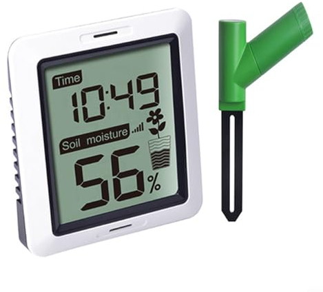 Medidor de humedad del suelo, medidor de humedad de plantas de jardín, sensor de humedad para plantas, indicador de riego de plantas para jardín, granja, césped, interior y exterior