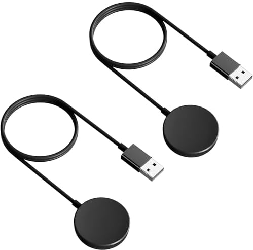 2 Stück Smartwatch Ladekabel für Samsung Galaxy Watch 7/Ultra Watch 6/6 Classic/5/5 Pro/Watch 4/4 Classic/3, Galaxy Watch Ladestation Kompatibel mit Samsung Watch Ladegerät Wireless Watch Charger