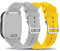 LXURY 2 Stück Silikon Armbänder für XPLORA X6 Play Armband, Weiches mit Verstellbare Metallschnalle aus Edelstahl für Damen Herren Sport Ersatzarmband Kompatibel mit XPLORA X6 Play Uhrenarmband (6)