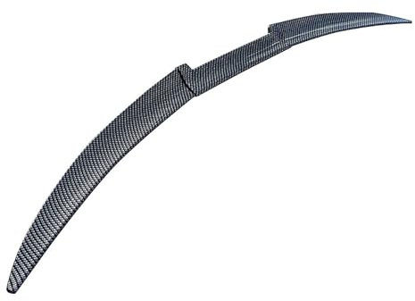 ZXLZHGS Auto Heckspoiler Kompatibel für BMW 3 Series E46 2003-2005, Limousine Heckflügel Kofferraumlippe Spoiler ABS Body Kit Auto Styling Außen,Carbon Fiber Look