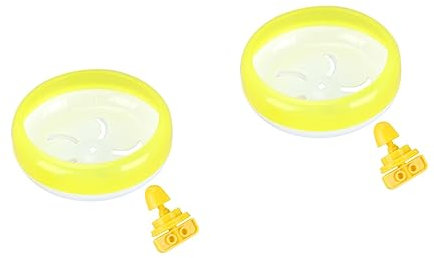 SEWOART 2stücke Hamster Laufrad Geräuschloses Pet Exercise Wheel Spielzeug Für Kleintiere Geeignet Für Verschiedene Käfige Leise Und rutschfest Fördert Gesundheit Und Fitness