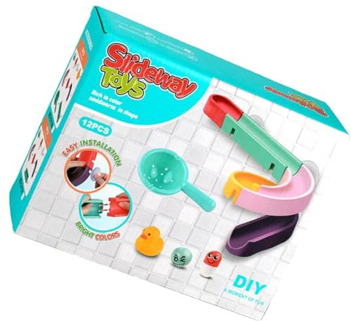 Jouet de toboggan aquatique pour baignoire, rail de baignoire, jouet antidérapant pour baignoire murale, jouet de douche créatif, jouet interactif amusant pour , filles