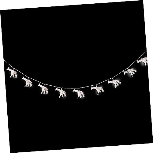 BUGUUYO Giraffe-Shaped Cartoon Led String Lights 3m 20-led Battery-Powered Iron Art Decoration for Boys and Girls Room and Festival Party Ornament