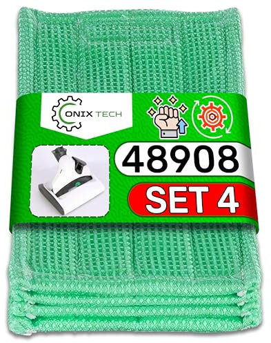 ONIX TECH 4 Pezzi Panni Lavapavimenti MF 530 MF 520 per Vorwerk Folletto Pulilava SP530 SP520
