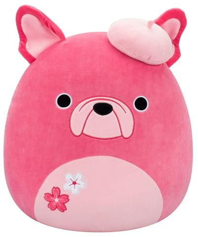 Squishmallows SQCR07698 - Elise die französische Bulldogge 40 cm, offizielles Jazwares Plüsch, superweiches Kuscheltier