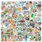 100 Stück niedliche kawaii Anime Vinyl Aufkleber sticker stickers für auto Laptop Kinder Teenager Erwachsene greenstill