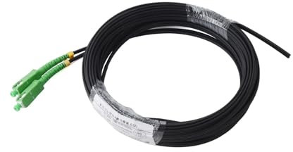 QAZMLP Equipement de Communication Câble de raccordement à Fibre Optique monomode extérieur, Pigtail 2 cœurs APC 2SC, 60 m/70 m/80 m/90 m/100 m/120 m Jarretière à Fibre Optique(70M)