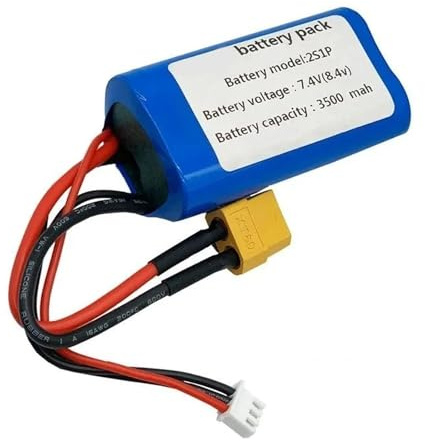 GNIUBBDB 7.4V 3.5Ah E-Bike Lithium Ion Battery Pack 2S1P Electric Bicycle Scooter Battery Built-in BMS for 50W Motor XT90 Plug