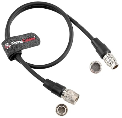 Alvin's Cables - Cable adaptador Hirose de 20 pines macho a 12 pines macho para objetivos Fujinon Cabrio, para Sony FS5/FS7 para cámaras Canon C300/C500 Blackmagic, 50 cm y 20 pulgadas